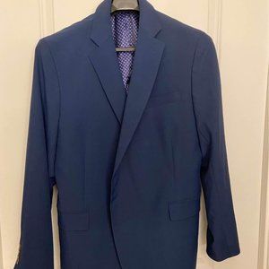 Navy Size 50 Stafford Performance Travel Mens Stretch Classic Fit Sport Coat